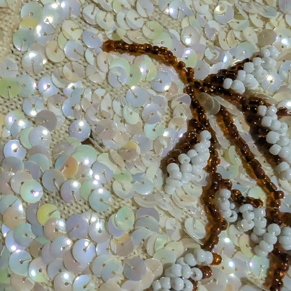 Vintage Luxury Designer Gene Shelly Sequin/Beaded 1950s Gown - Picture 7 of 8